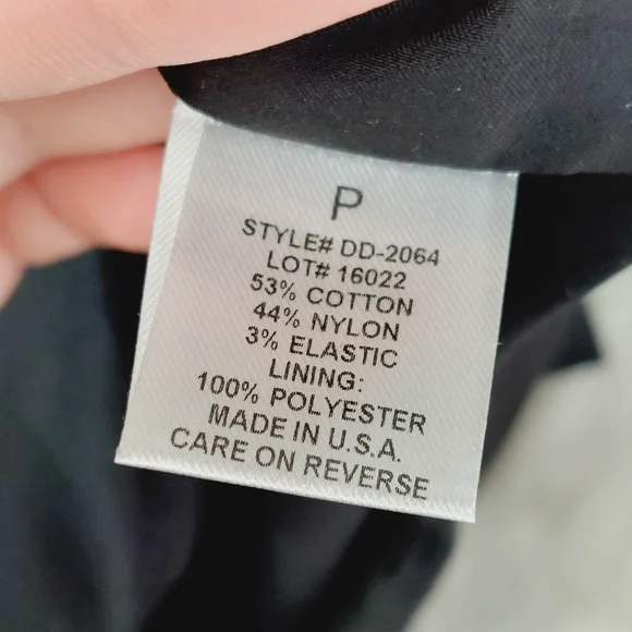 Intermix Black Cotton Blend Lace-Up Corset Skirt P5190 - Picture 7 of 10